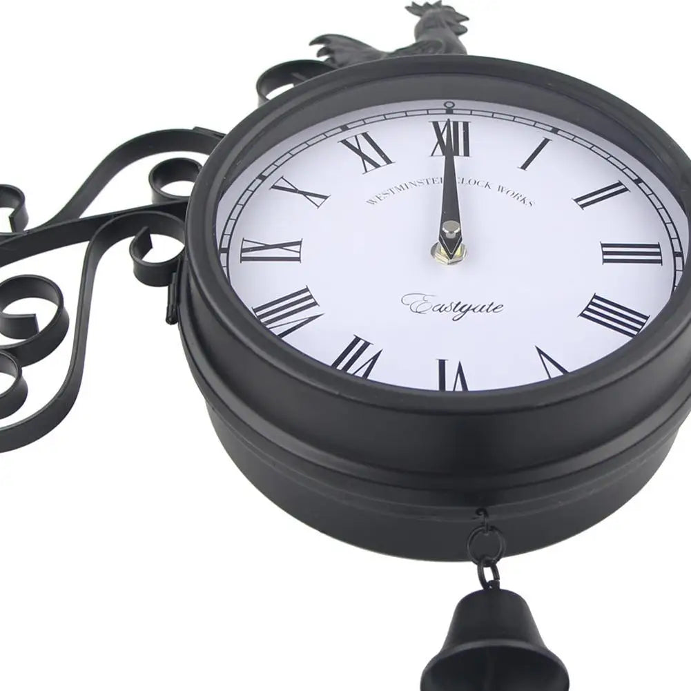 Wrought Iron Garden Clock