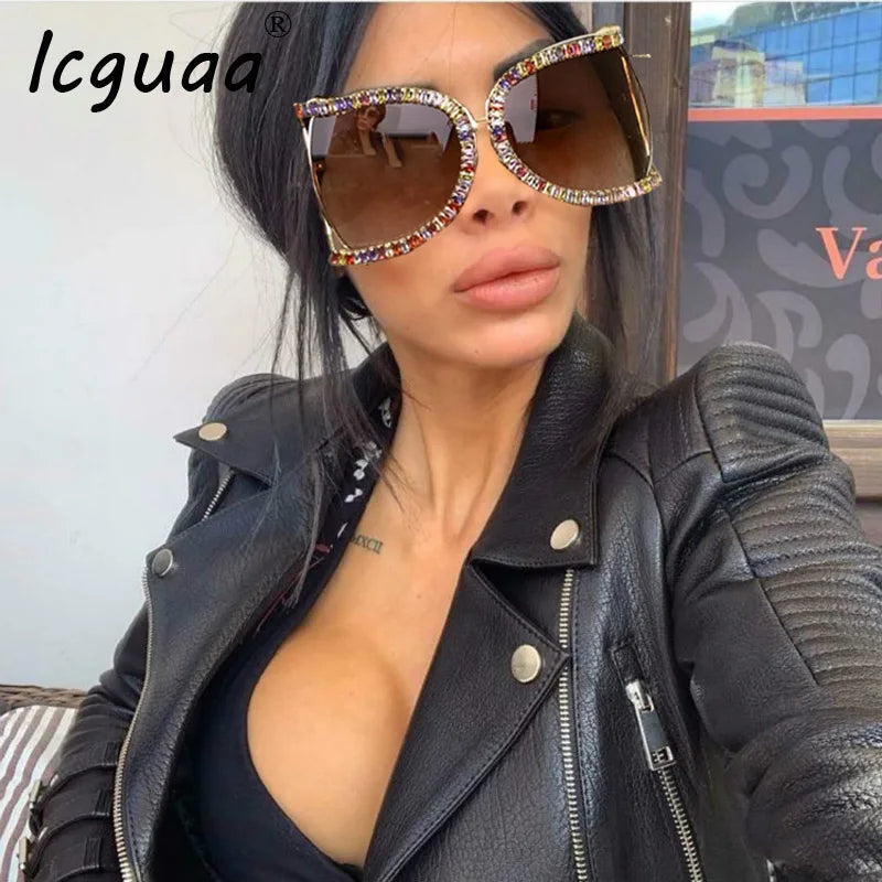 Women Square Pearl Sunglasses