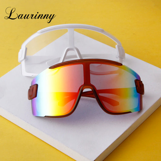 Semi-Rimless One Piece Mirror Lens Shades