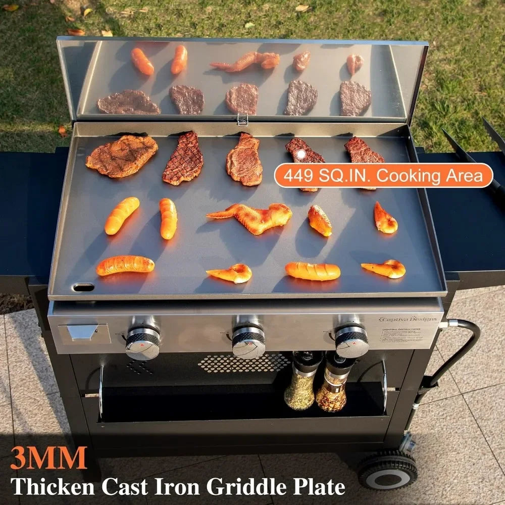 Flat Top Gas Griddle Grill