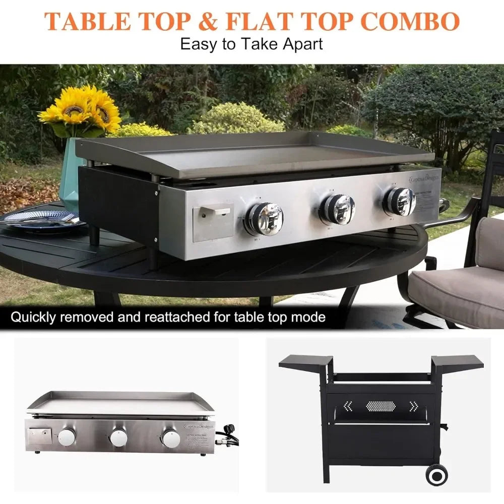 Flat Top Gas Griddle Grill