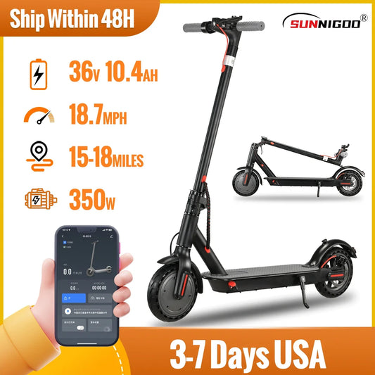 Electric Scooter 36V 10.4Ah 18.7MPH