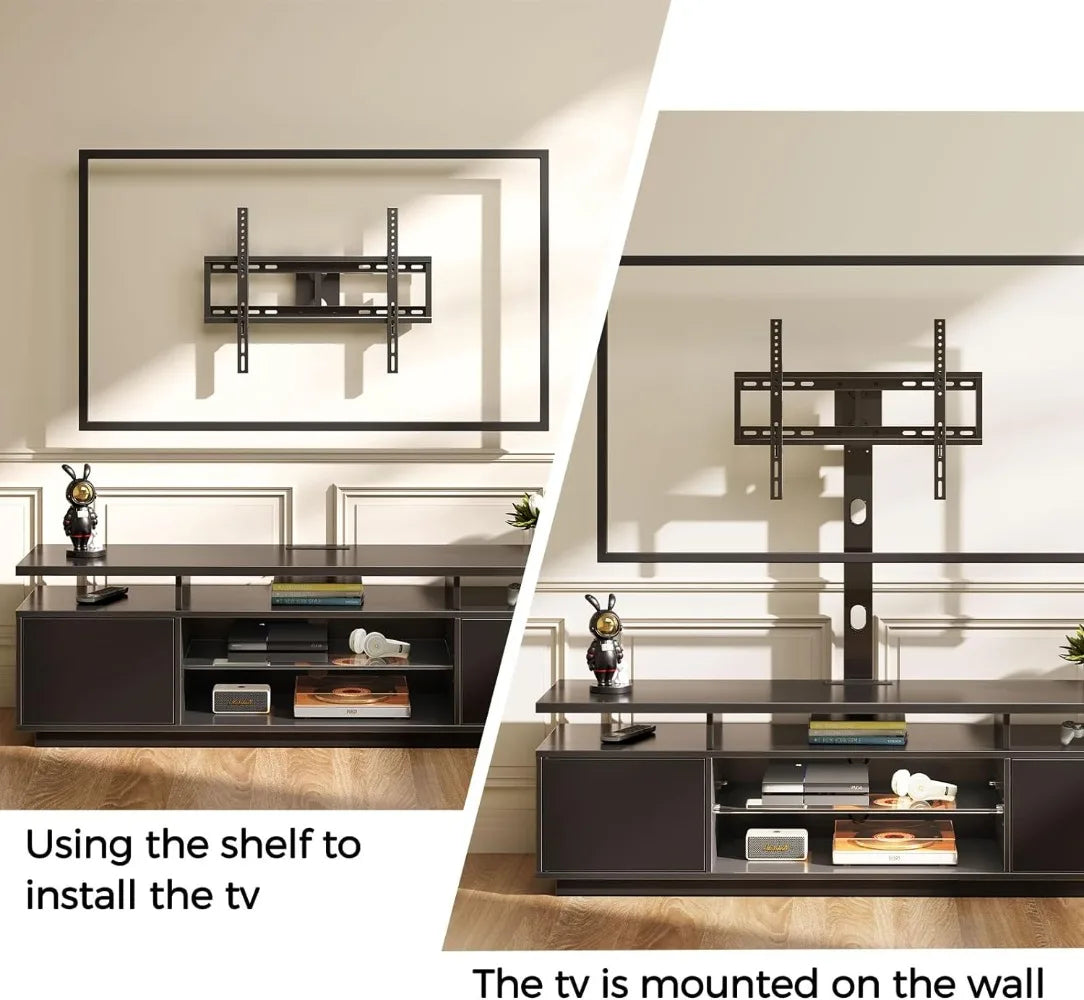 TV Stand with Mount and Power Outlet