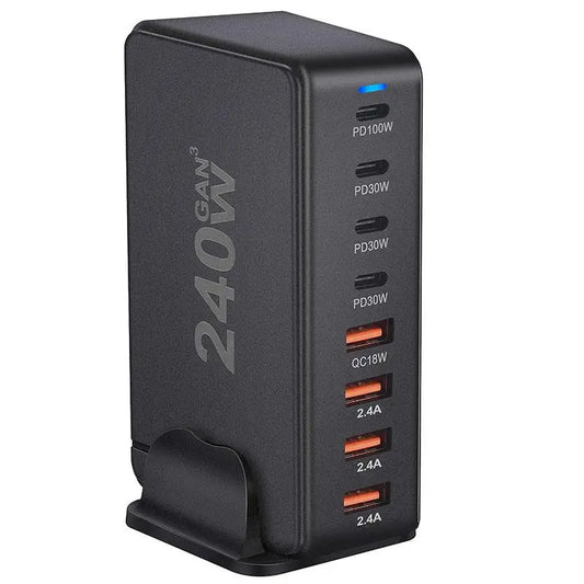 USB Type A Charger 8 Ports Desktop Charger