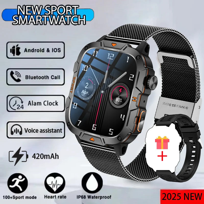 LED flashlight outdoor smartwatch Bluetooth call