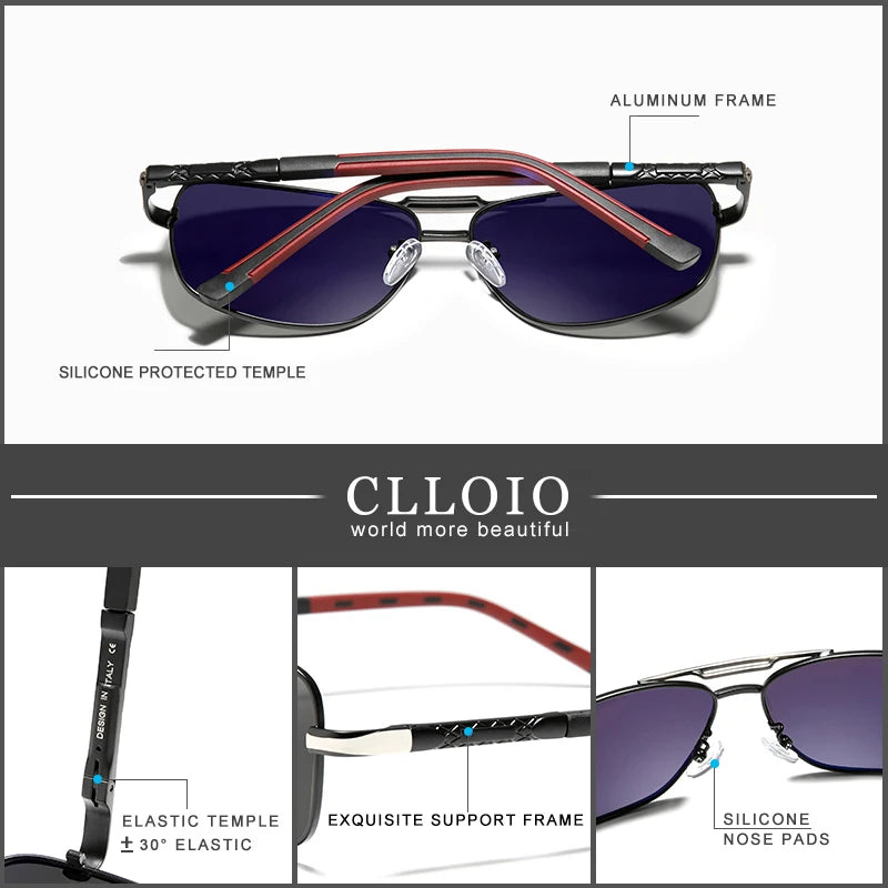 Men Classic Aluminum Polarized Sunglasses