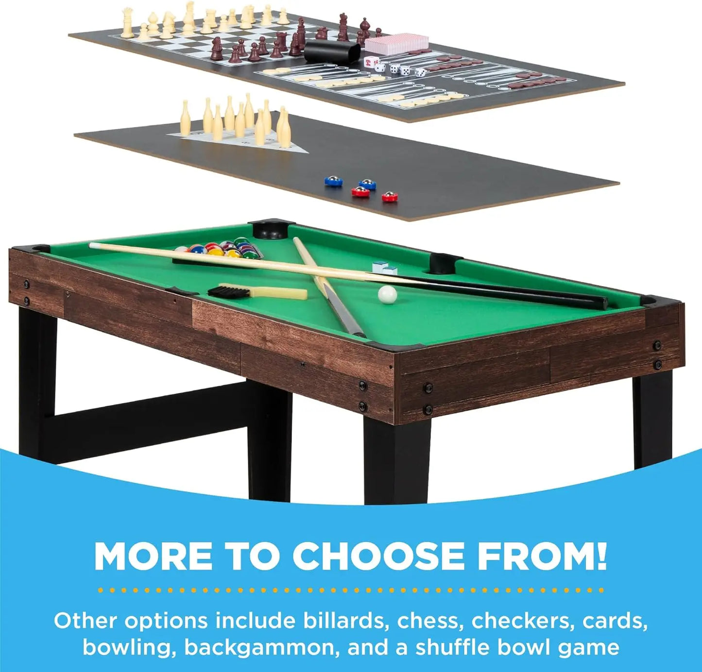 10-in-1 Combo Game Table Set,