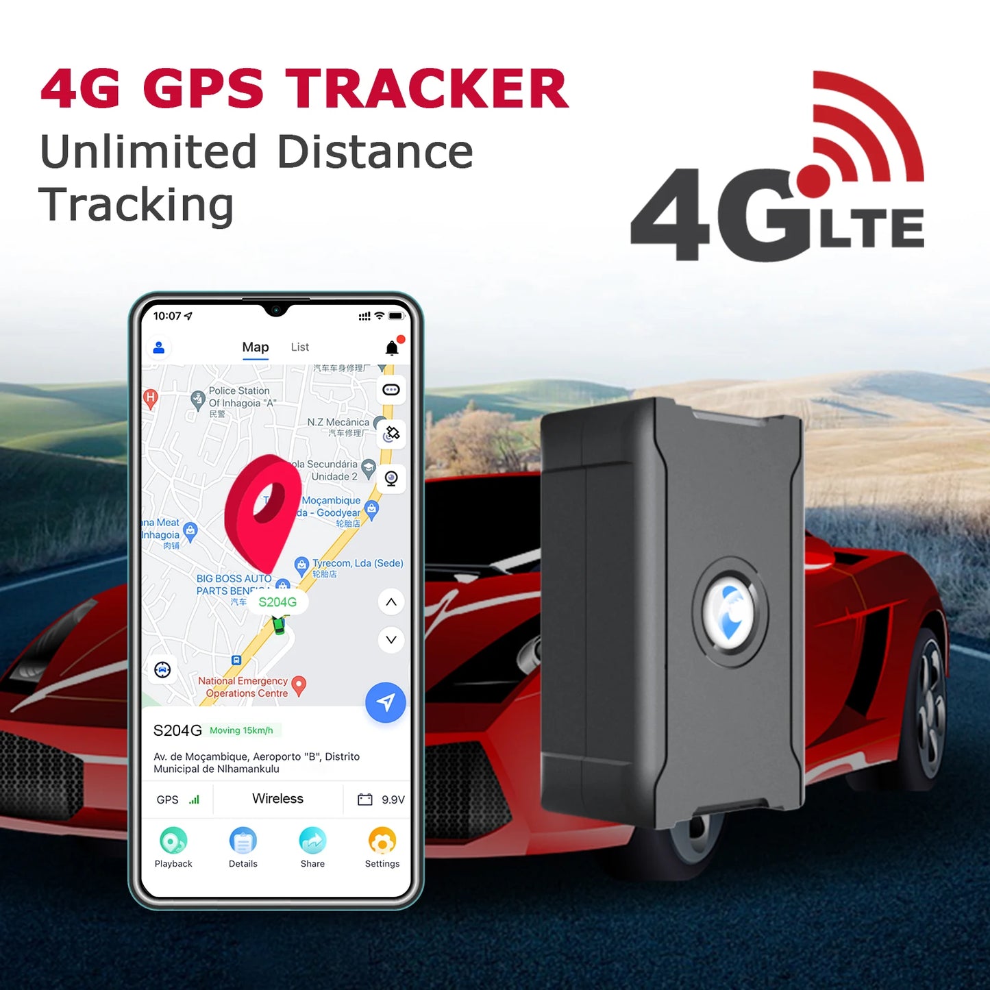 4G Hidden Car Tracker