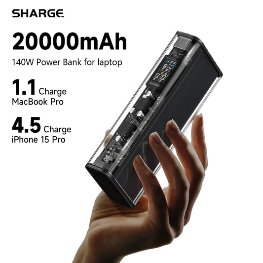 Power Bank 140W Charger 20000mAh Laptop Power