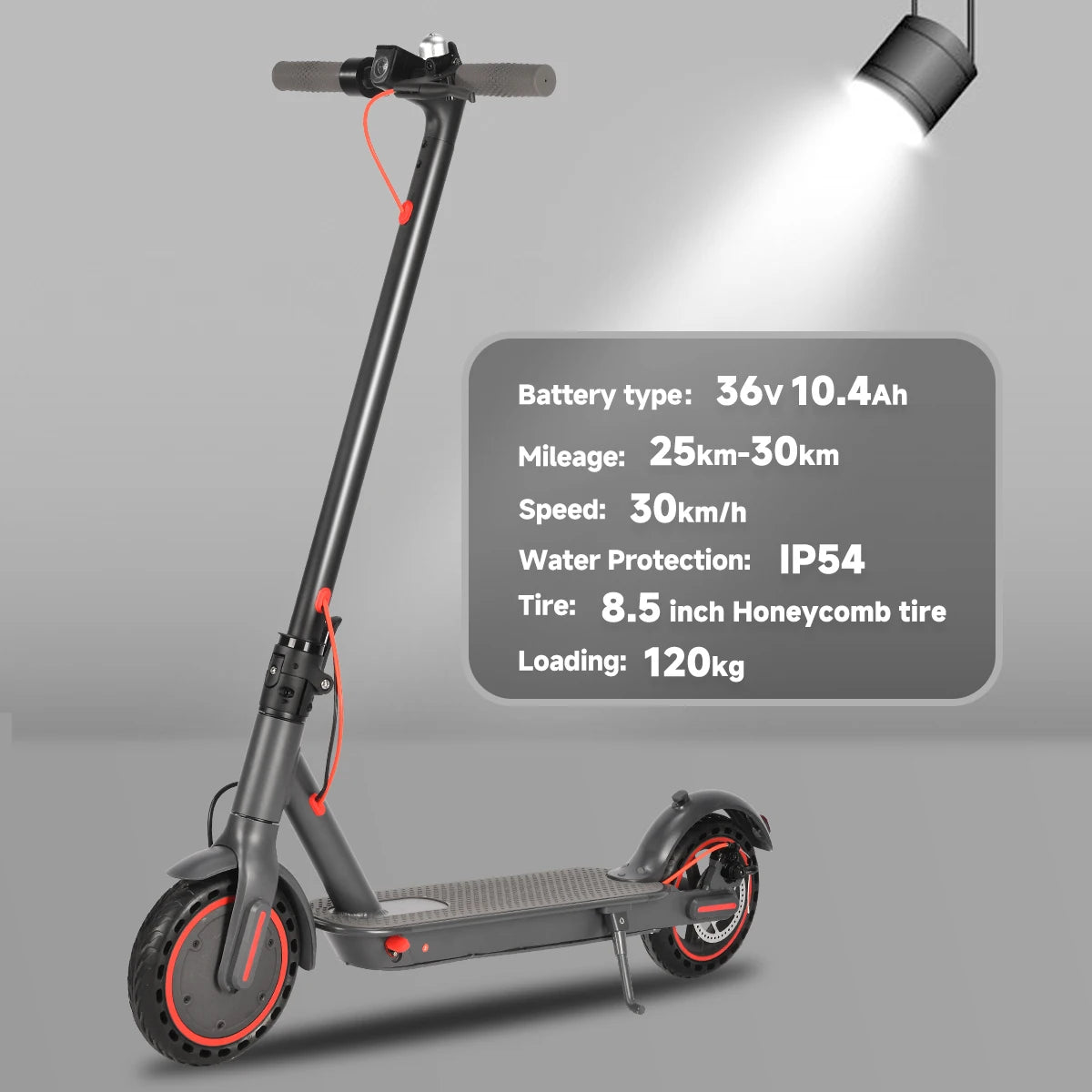 Electric Scooter 36V 10.4Ah 18.7MPH