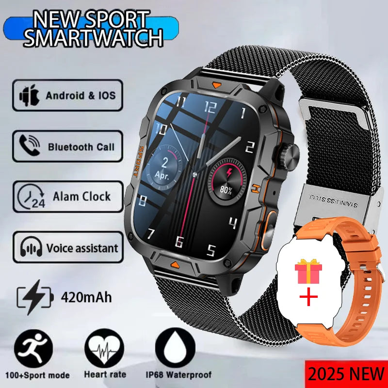 LED flashlight outdoor smartwatch Bluetooth call