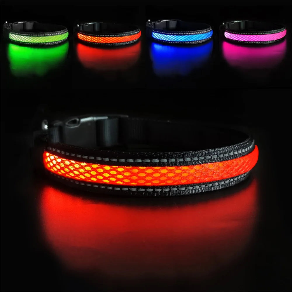 Dog Collar Luminous Pet Products Safety