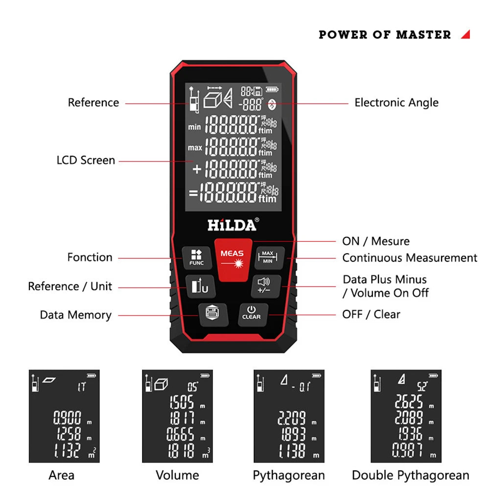 Laser Rangefinder Distance Meter Finder