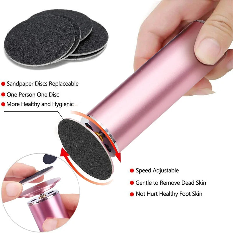 Electronic foot file pedicure sander